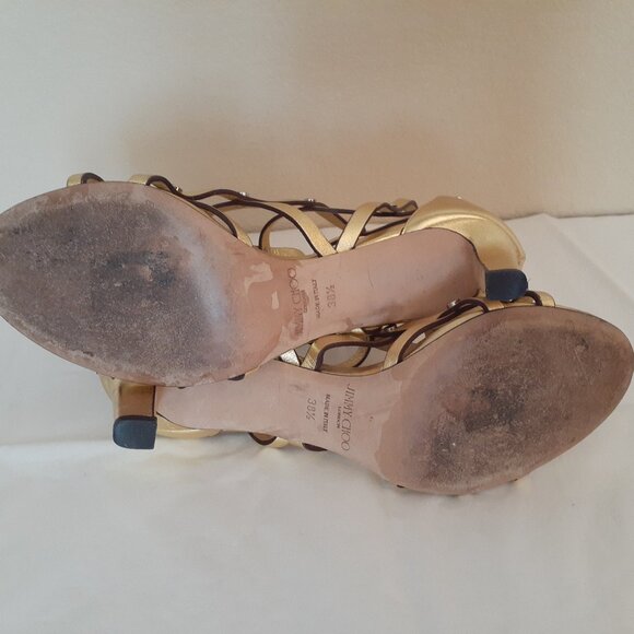 Jimmy Choo Cage Tina Sandals - Picture 13 of 14